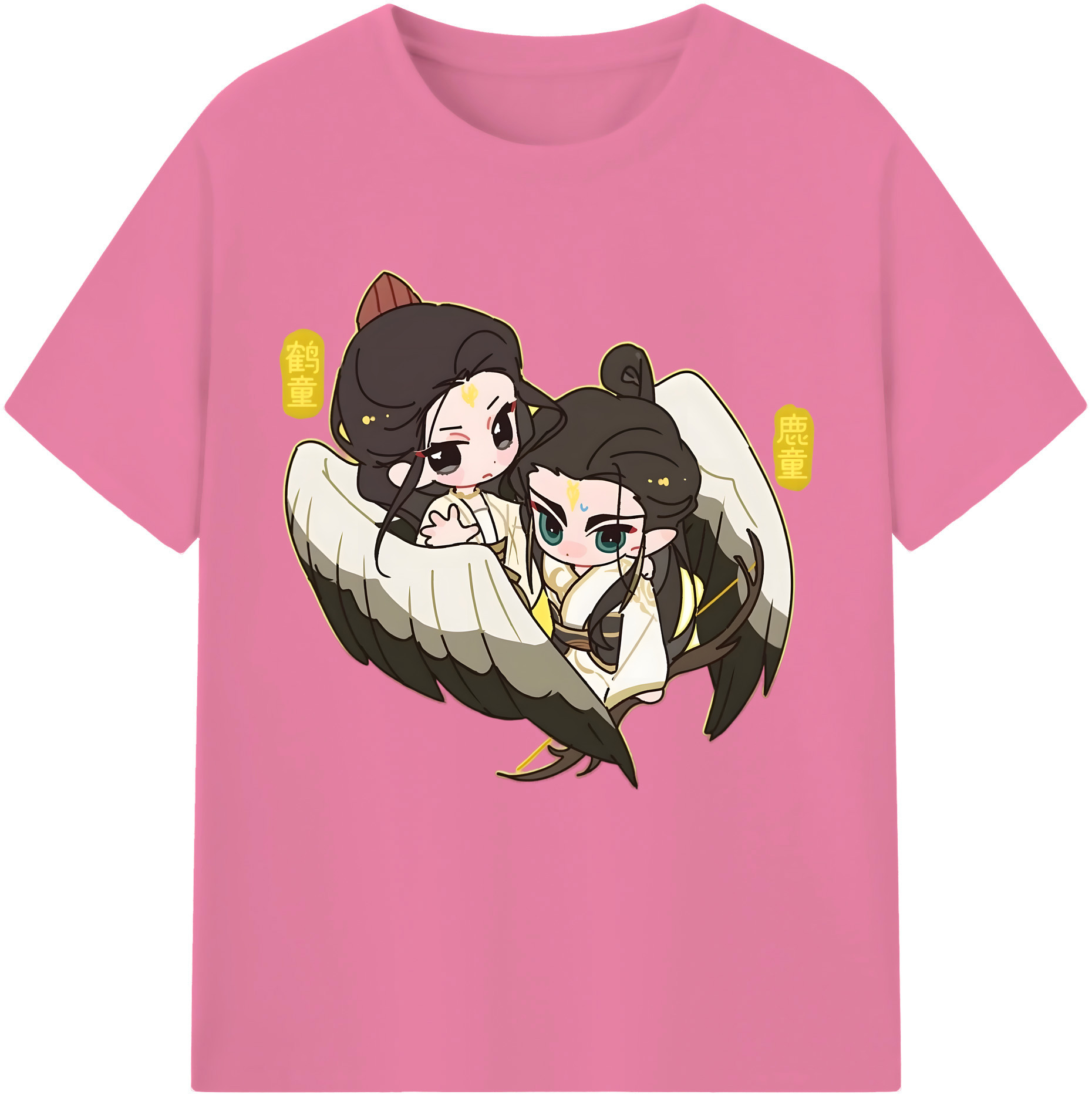 （画像用） Ne Zha 2 ナタ 魔童の大暴れ 綿100％半袖Tシャツ（フロントプリント）